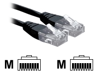 1.5m RJ45 to RJ45 CAT 6 stranded network cable BLACK
