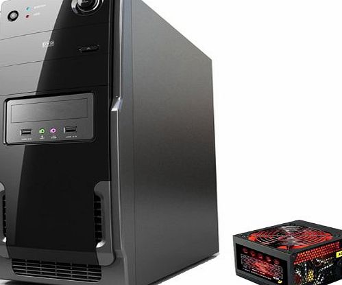 NEW 735 Black ATX amp; Micro ATX PC Tower Computer Case - with Stealth DVD Drive Cover plus USB 2.0 and HD Audio Front Ports (500W PSU)
