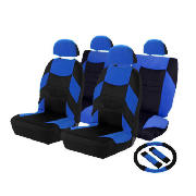 Concept Blue Set - Seatcovers, Steering Wheel