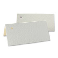 Confetti 10 blank ivory 1-hole placecards