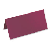 burgundy place card
