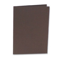 Chocolate A5 folded outer card pack of 10