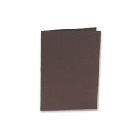 Chocolate A6 folded outer card pk 10