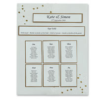 gold petals table planner kit