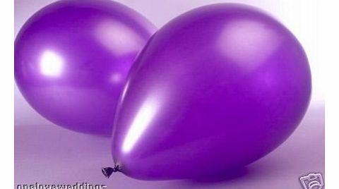 25 x 14`` Purple Metallic Helium Wedding Birthday Celebration Party Balloons