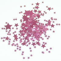 Hot pink metallic stars mix