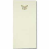 Ivory butterfly insert to fit wardrobe fold/DL pocket outer pk of 10