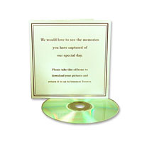 Ivory/gold blank cds and holder pk of 10
