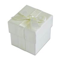 Confetti ivory ribbon favour boxes