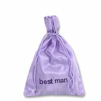 Lilac best man gift bag