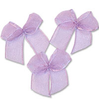 Confetti lilac chiffon bow