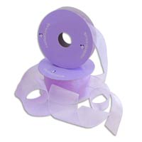 Confetti lilac chiffon ribbon - W38mm
