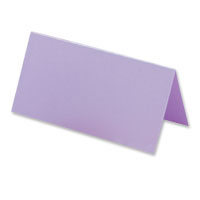 Confetti lilac coloured place cards