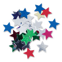 Confetti mixed metallic star confetti