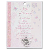 Mother of the Bride angel pin