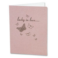 Pink b/fly lottery ticket holder- pk of 10