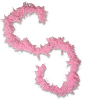 Pink feather boa