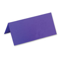 Confetti purple coloured place cards