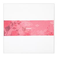 Rose floral wedding invitation (x10)