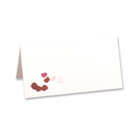 scatter petals place cards
