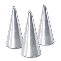 Confetti silver cone poppers