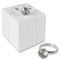 Silver engagement ring charms pk of 12