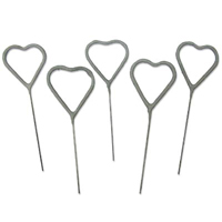 silver heart sparklers
