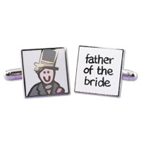 square father of the bride pictured cufflink