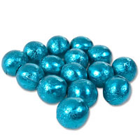 Turquoise chocolate balls - bulk bag