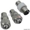 Co-Axial TV Plugs Pack of 2 Including