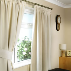 Contemporary Hobart Curtains Beige 90inx 90in