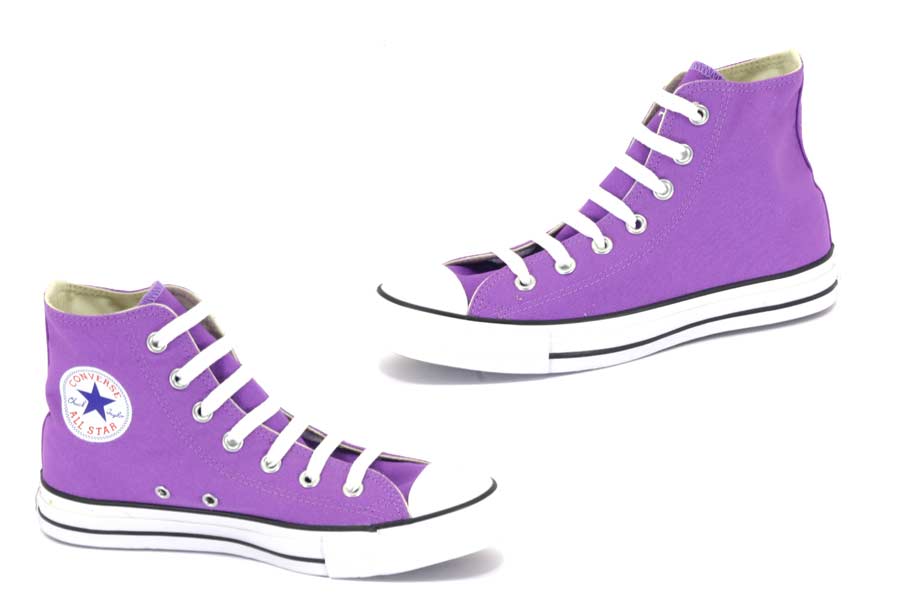 - All Star - Hi Top - Purple / White