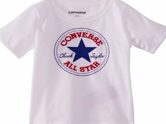 Converse 11545310 Baby Boys T-Shirt Bright White 18 Months