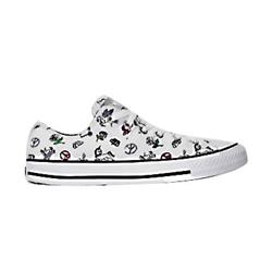 Converse All Star Glitter Ox Shoes - White