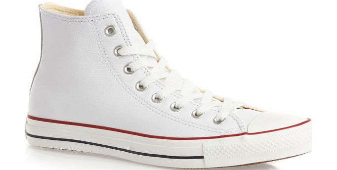 Converse All Star Leather HI Shoes - White