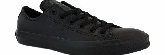 Converse All Star Leather Ox Trainers Black Black - 10