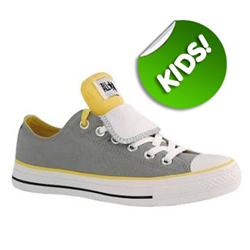 Converse All Star Ox Kids Double Tongue -Gry/Frees