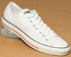 All Star White Perforated Leather