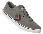 Converse Badge OX Grey Suede Trainers