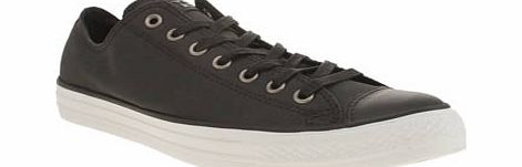 Black All Star Waxed Canvas Ox Trainers