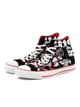 Converse Black/White/Red Chuck Taylor Hi-Top Trainer