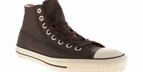 Converse Brown All Star Shearling Hi Leather