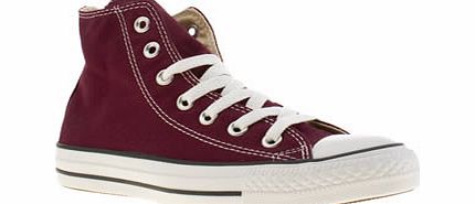 Converse Burgundy All Star Hi Trainers