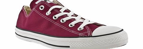Converse Burgundy All Star Lo Trainers