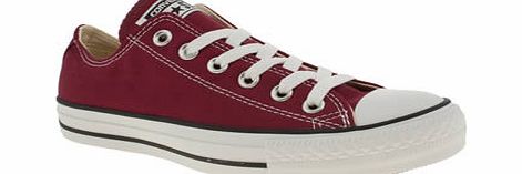 Converse Burgundy All Star Oxford Trainers