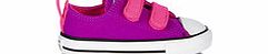 Childs CT purple velcro sneakers