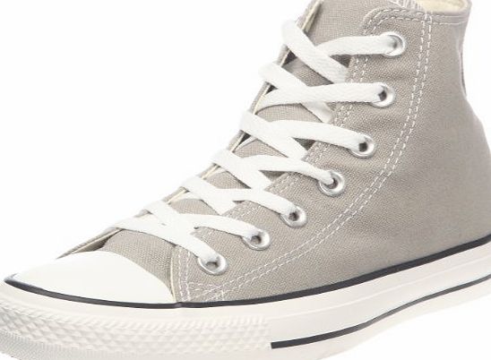 Converse Chuck Taylor All Star Hi 142368F Unisex Laced Canvas Trainers Silver - 7