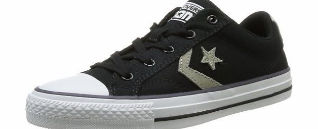 Converse  Unisex-Adult Star Player Core Ox Trainers 364940-52-81 Black/Silver 5.5 UK, 38 EU