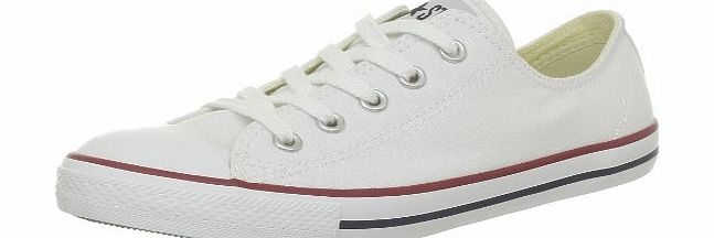Converse  Womens All Star Dainty Ox Trainers 202280-52-31 Blanc/Rouge 6 UK, 40 EU