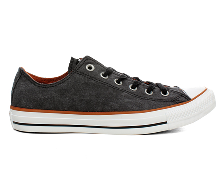 CT OX Washed Black Canvas Trainers